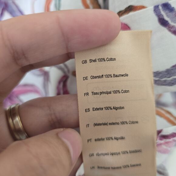 NWT Scotch & Soda Women Sz M 100% Cotton Starfish Shirt Short Set Coastal Light - Picture 13 of 16